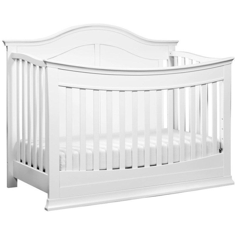 DaVinci Meadow 4-In-1 Convertible Crib with Toddler Bed Conversion Kit White