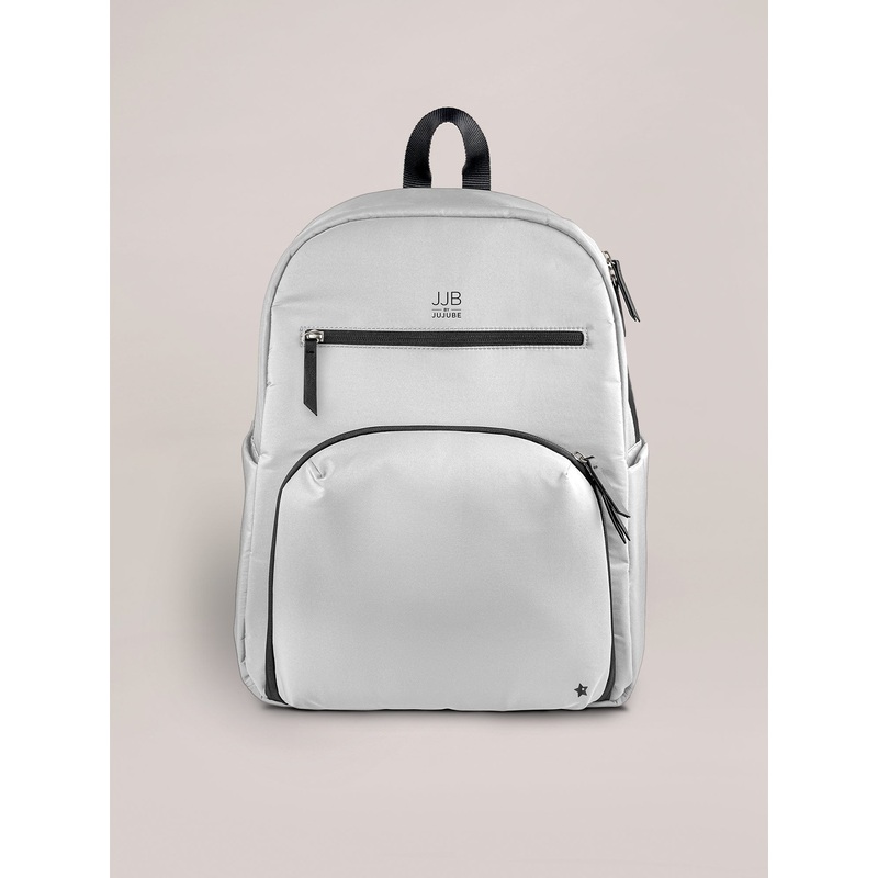 JuJuBe Deluxe Backpack Diaper Bag – Grey