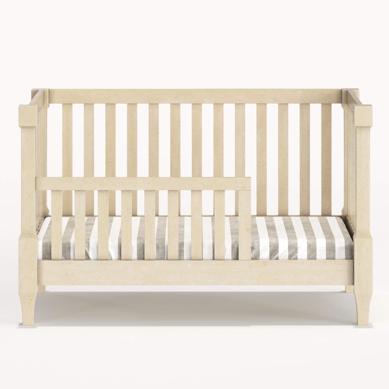 Milk Street Baby Sage Tot Bed Rail Kit for Traditional Crib Oatmilk
