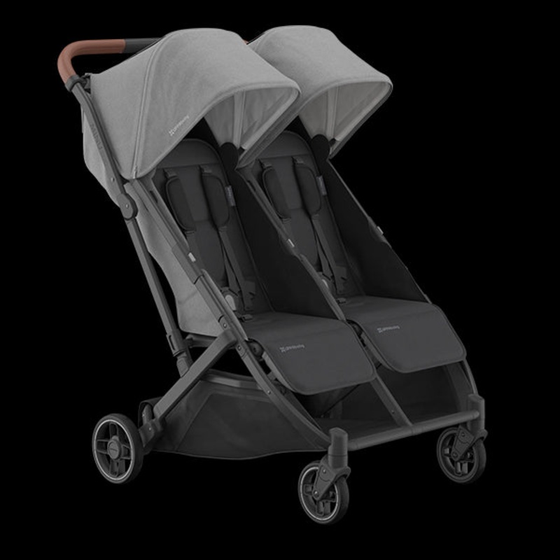 UPPAbaby Minu Duo Side-by-Side Compact Double Stroller Greyson