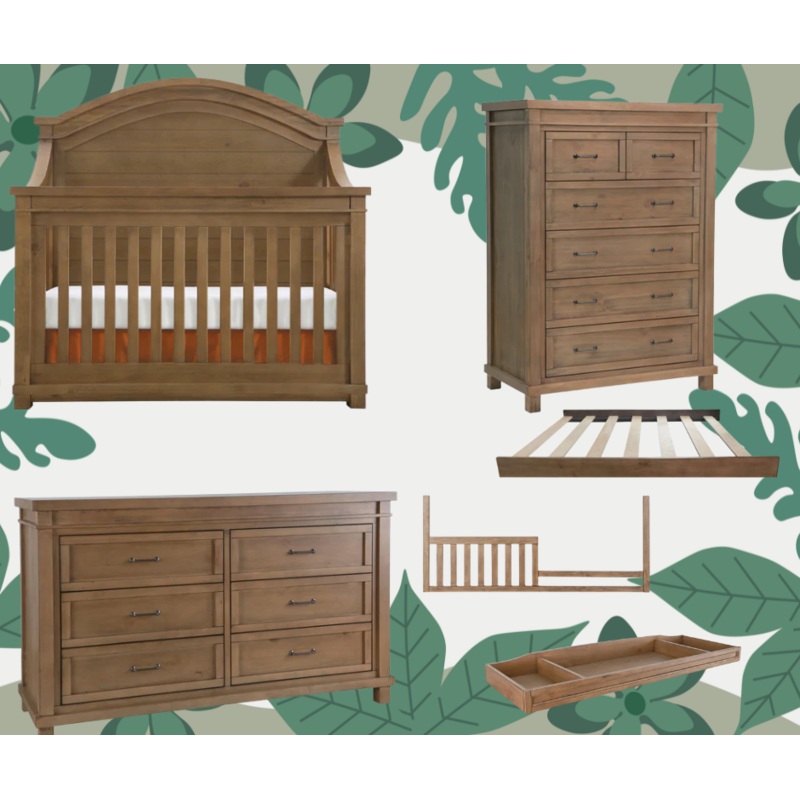 Appleseed Rowan 4 Piece Nursery Set Sandwash Flat top No thanks No thanks