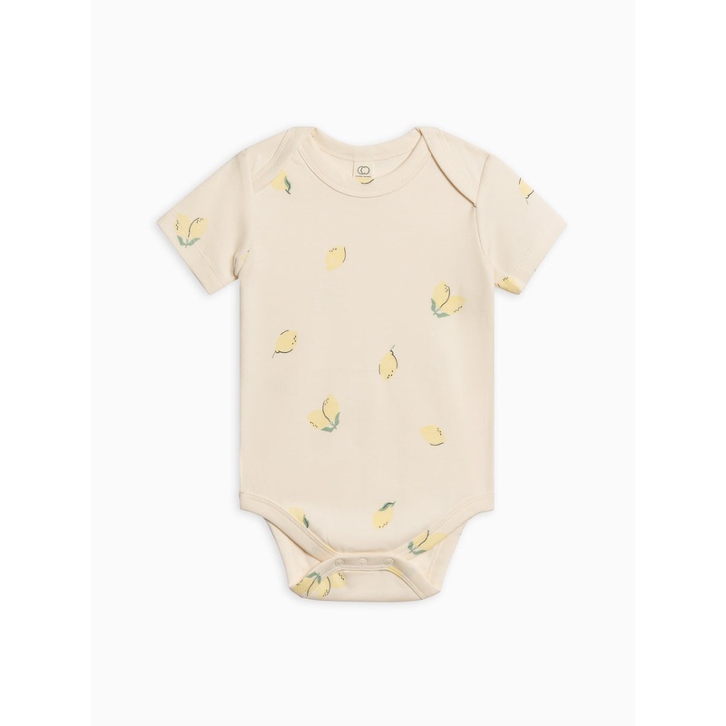 Colored Organics Afton Bodysuit 3-6M Lemon