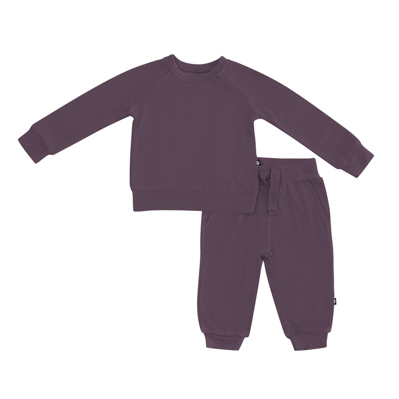 Kyte Bamboo Jersey Jogger set Currrant 0-3M