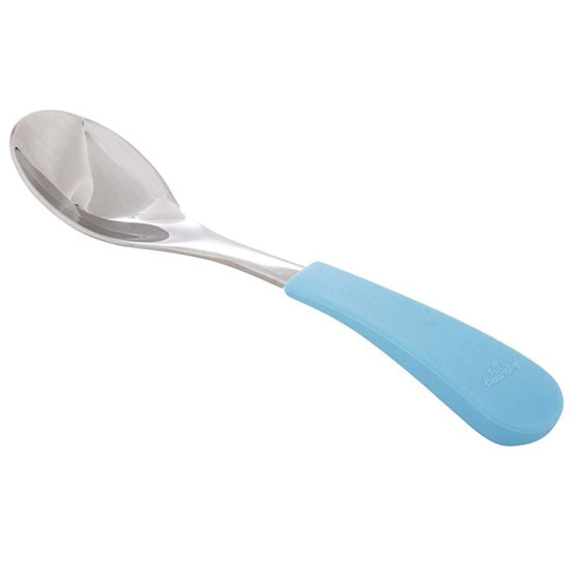 Avanchy Stainless Steel Baby Feeding Spoons (2 Pack) – Blue