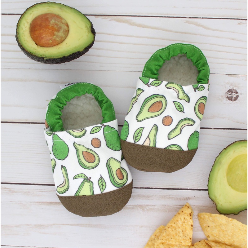 Booties w. Grip Avocado 0-6