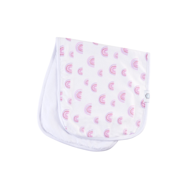 Burp Cloth 2 Pack – Pink Rainbow + Blush