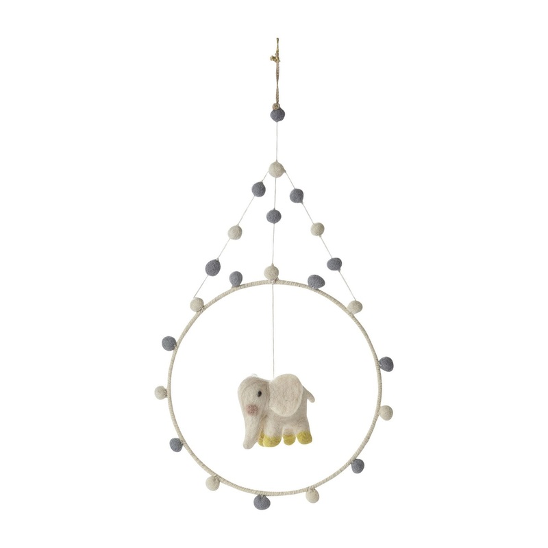 Elephant Mini Hoop Mobile