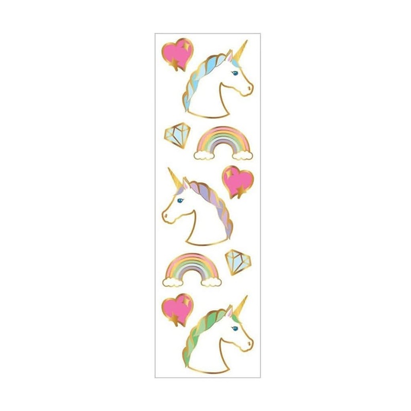 Mrs. Grossman’s Strip of Unicorn Portraits Stickers