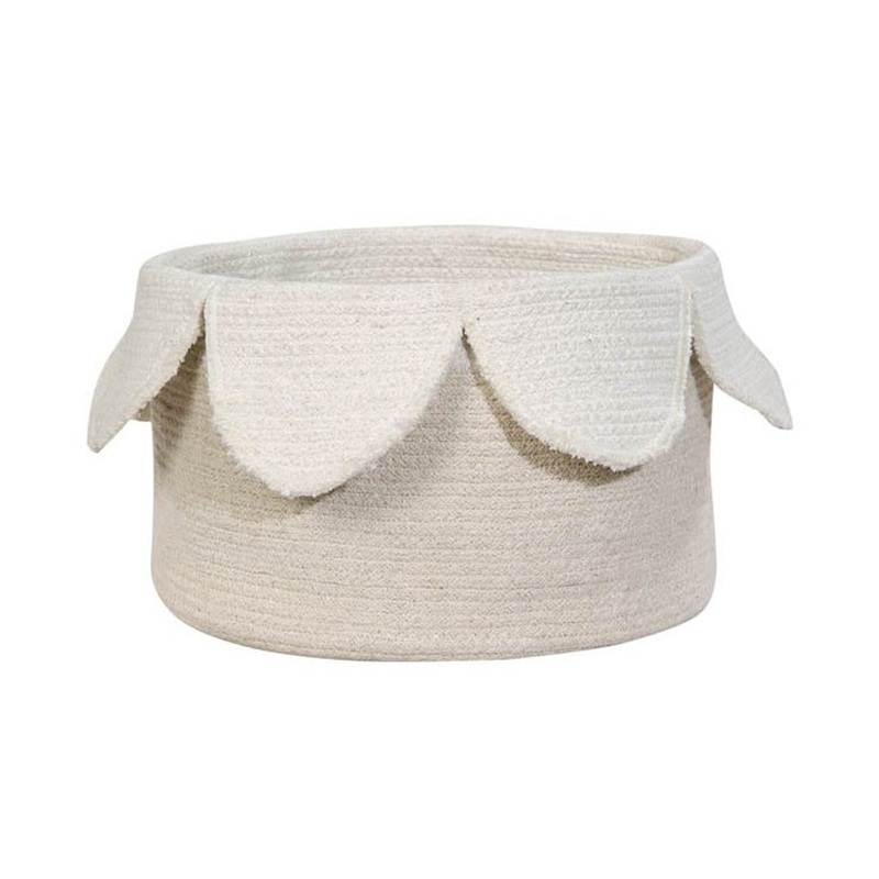 Petals Basket Ivory/Natural