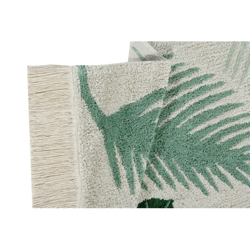 Tropical Washable Rug Green