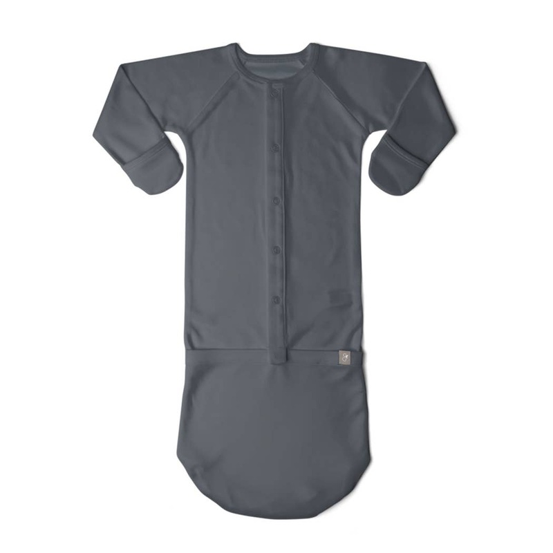 Bamboo Organic Cotton Convertible Gown – Midnight