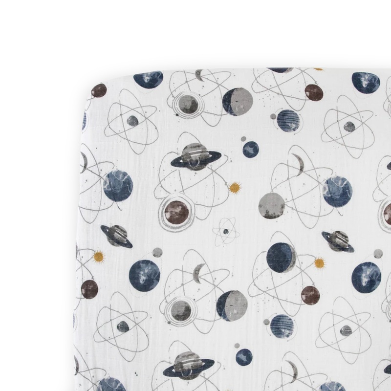 Cotton Muslin Crib Sheet – Planetary Planetary