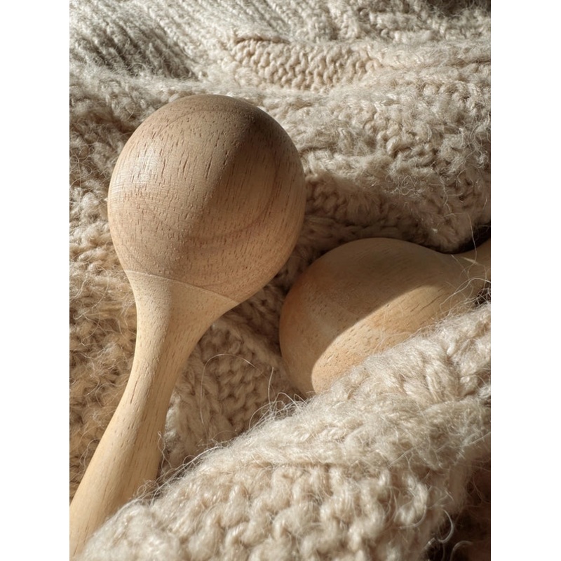 Handmade Oak Wooden Maraca