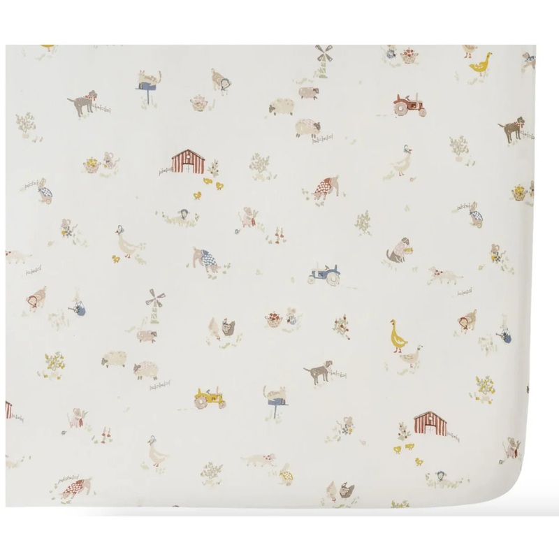 Pehr Organic Cotton Crib Sheet – On the Farm