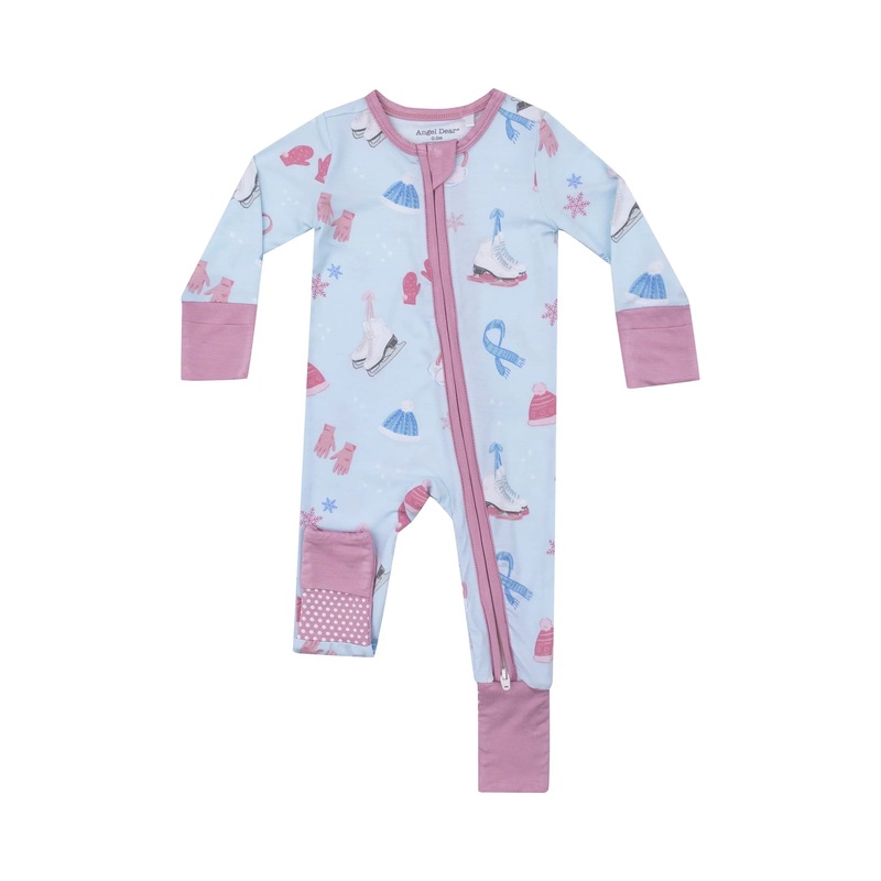 Angel Dear 2 Way Zipper Romper- Ice Skating 6-12M