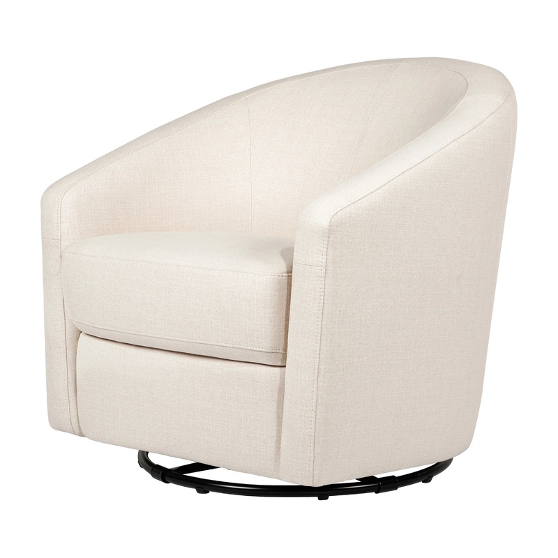 Babyletto Madison Swivel Glider in Eco Fabrics Natural Eco-Twill