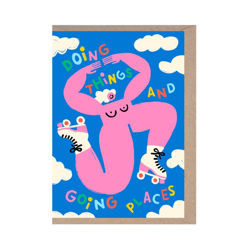 Doing Things and Going Places Greeting Card