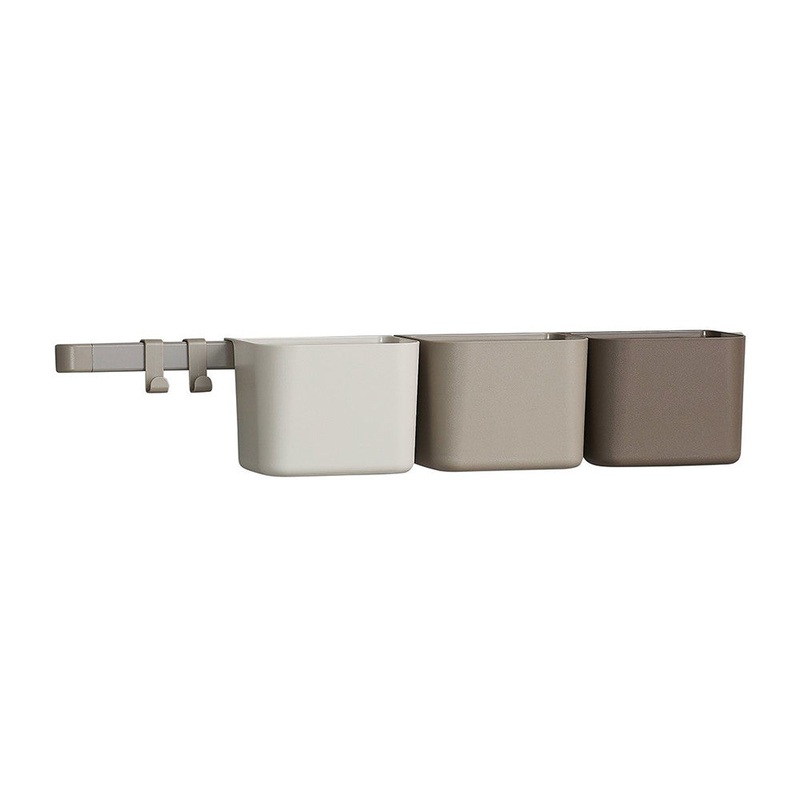 Natart Tulip Leander Organizers – Cappuccino (3 Pcs, 1 Long Rack, 2 Hooks)