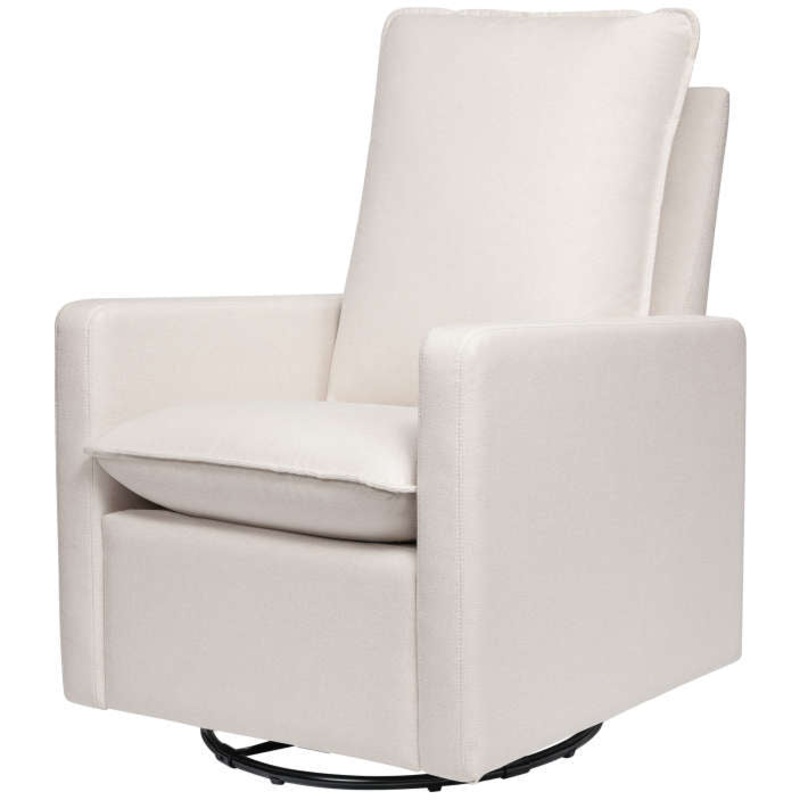 Babyletto Cali Pillowback Swivel Glider Performance Cream Eco-Weave