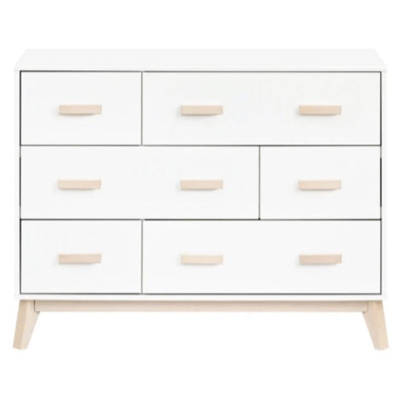 Babyletto Scoot 6-Drawer Dresser White / Washed Natural