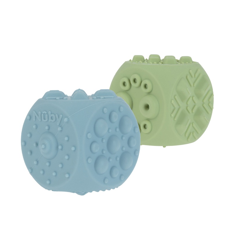 Silicone Popper Blocks (2 Pack) Blue & Green