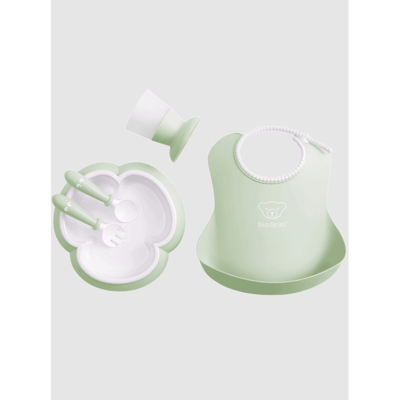 BabyBjrn Baby Dinner Set Powder Green