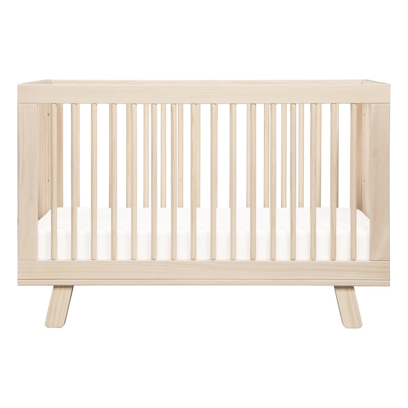 Babyletto Hudson 3-in-1 Convertible Crib with Toddler Bed Conversion Kit Washed Natural