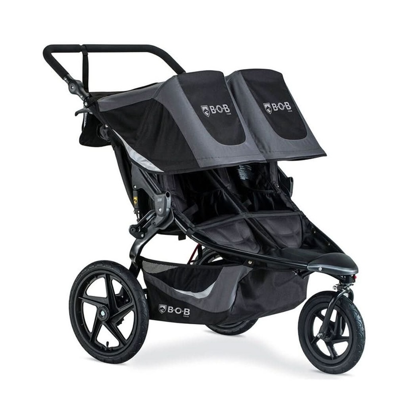 BOB Gear Revolution Flex 3.0 Duallie Double Jogging Stroller Graphite Black