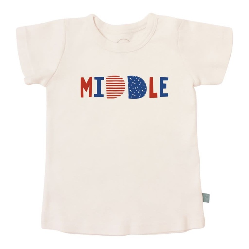 Finn & Emma Short Sleeve Graphic T-Shirt – Middle – Red / White / Blue 12 – 24M