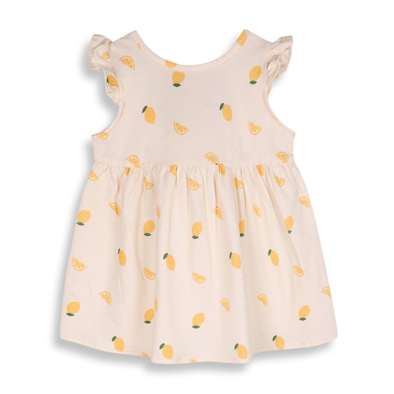 Lemon Baby Dress + Bloomer (Organic Jersey): LEMON / 0-3M