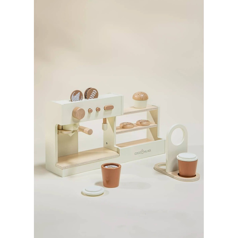 Wooden Coffee Shop Playset