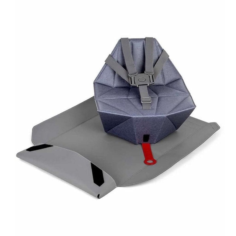 Bombol Pop-Up Booster Seat with Carry Bag, Denim Blue
