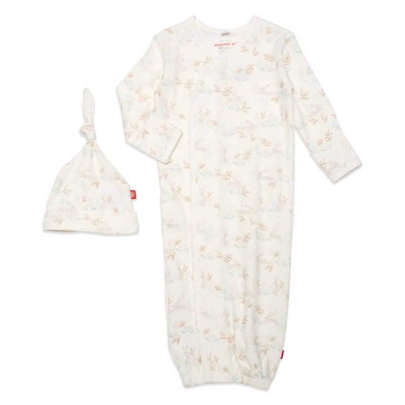 Tortoise & Hare Open Bottom Gown + Hat