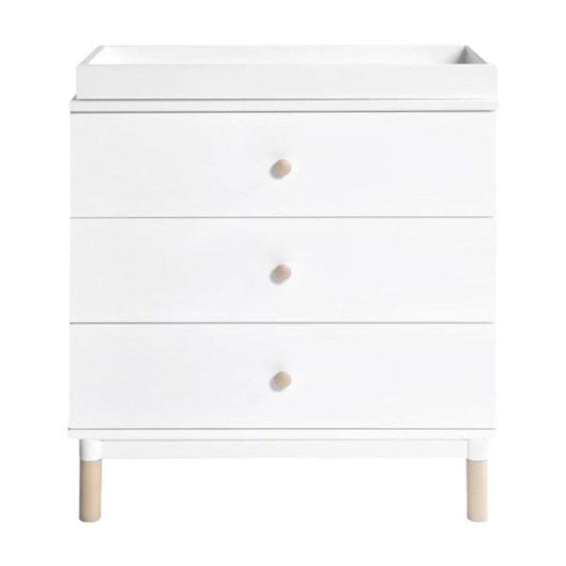 Babyletto Gelato 3-Drawer Changer Dresser with Removable Changing Tray White / Washed Natural