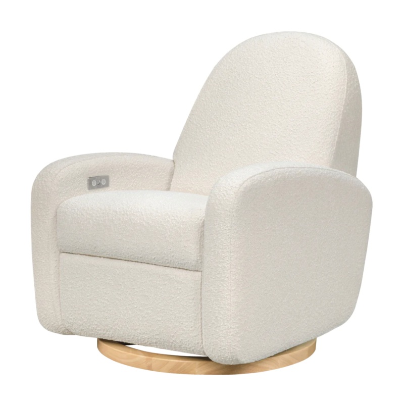 Babyletto Nami – ELECTRONIC Glider Recliner – Boucle Ivory Boucle