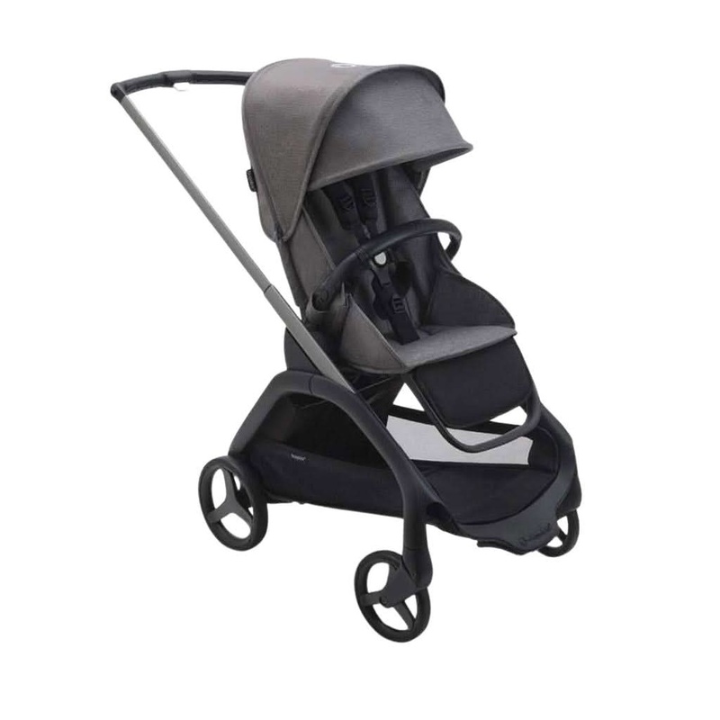 Bugaboo Dragonfly with Seat Complete Stroller Graphite / Grey Melange-Grey Melange