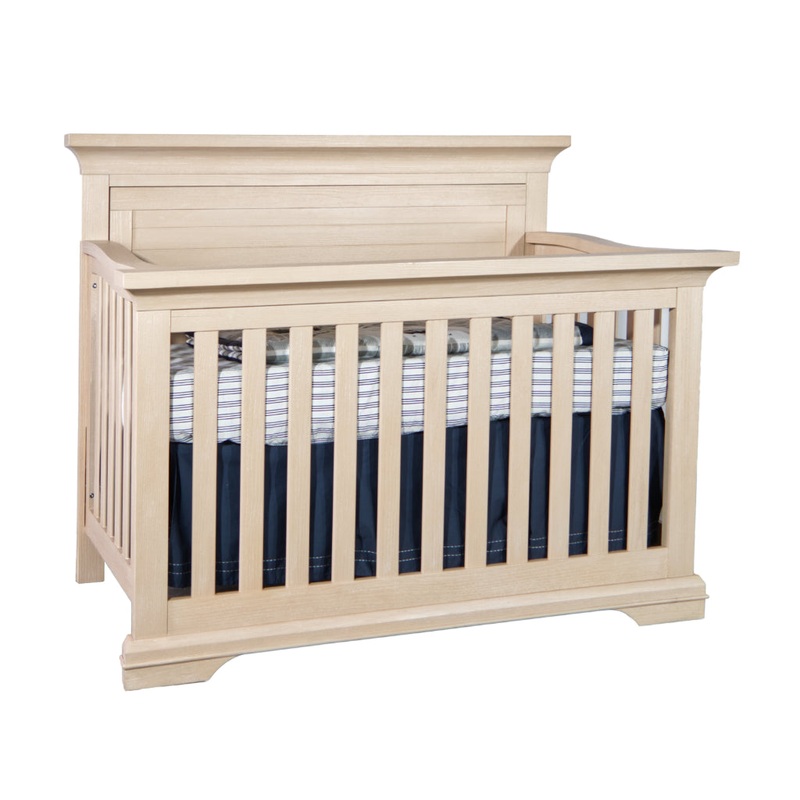 Pali Genova Convertible Crib with Base Horizontal Lines
