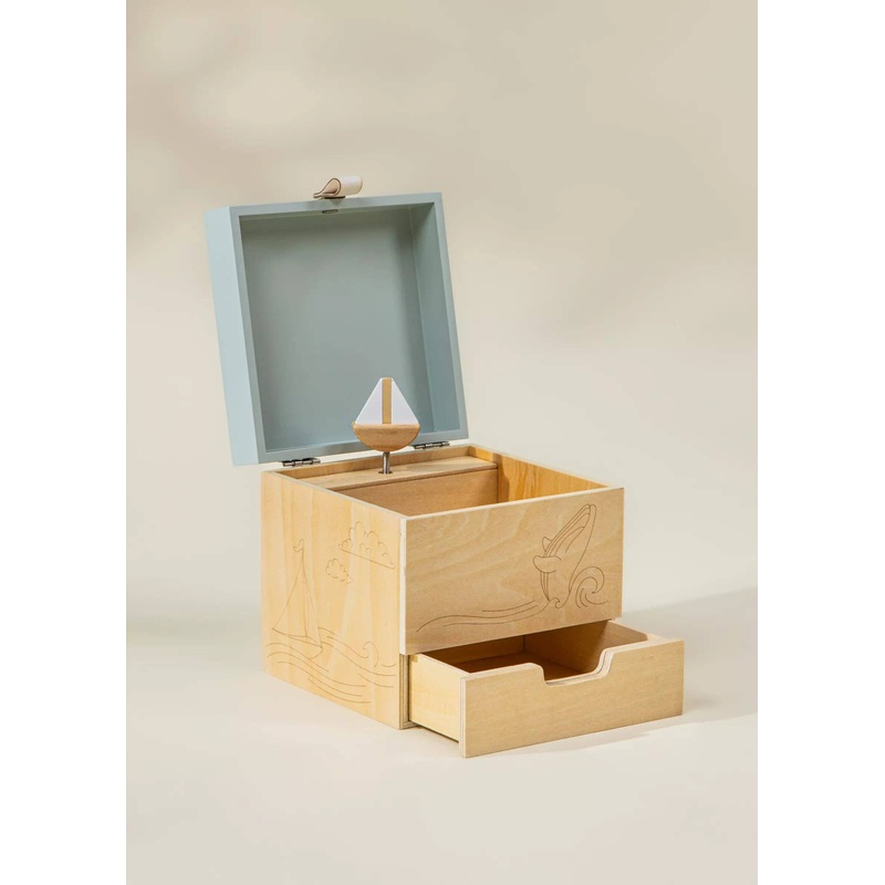 Wooden Musical Souvenir Box – Ocean