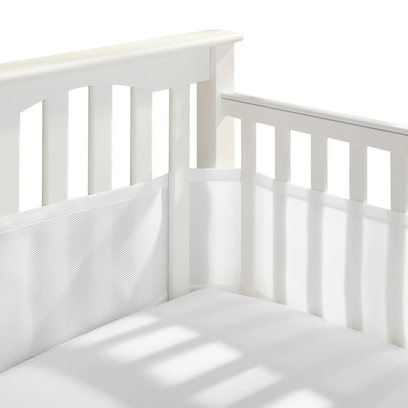 Halo Breathable Mesh Crib Liner for Full Sized Crib White