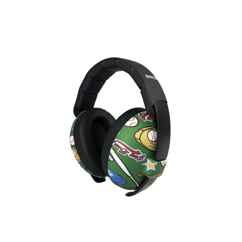 Baby Hearing Protection Earmuffs – Prints: Baseball