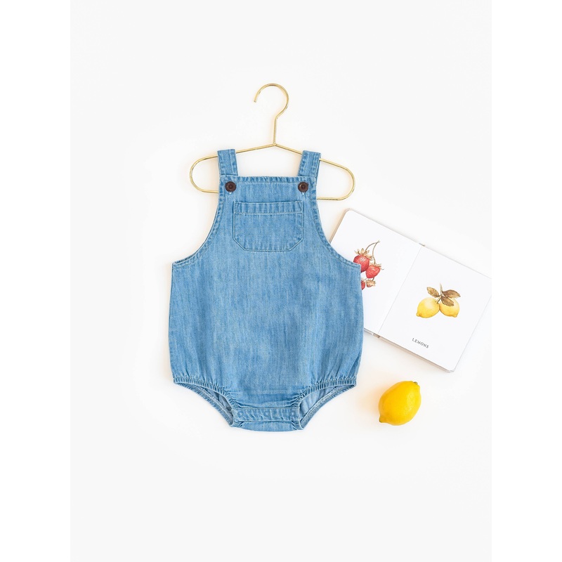 Noe Bubble Overall 0-3 Months Chambray