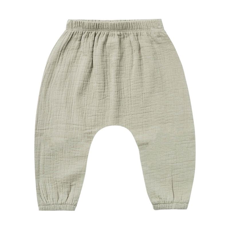 Woven Harem Pant | Sage 0-3 Months