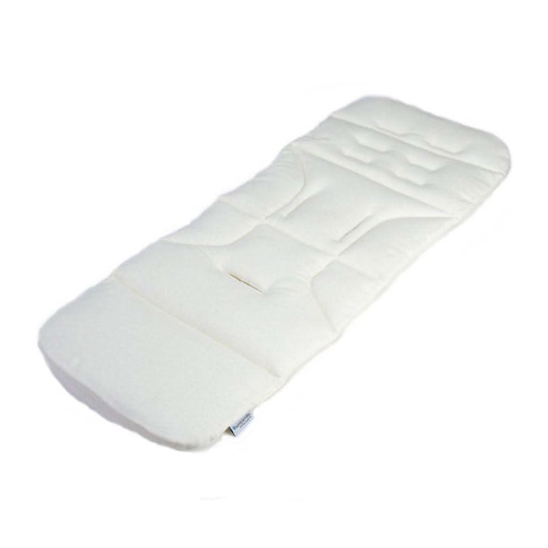Bumbleride Organic Cotton Seat Liner White