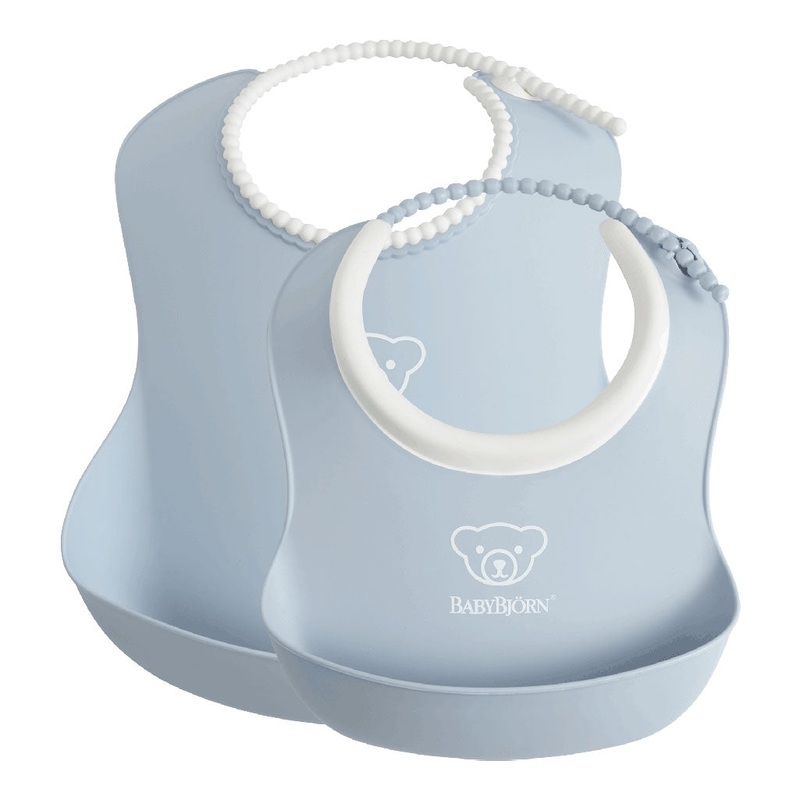 Feeding Bib Set Powder Blue