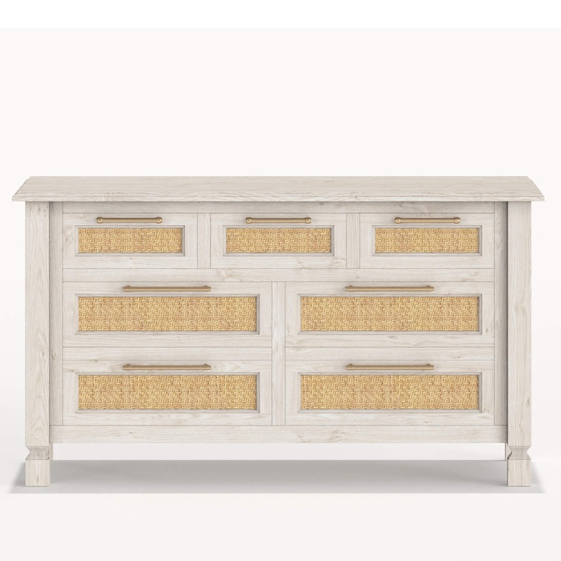 Milk Street Baby Noelani 7-Drawer Dresser Mineral Champagne Bronze