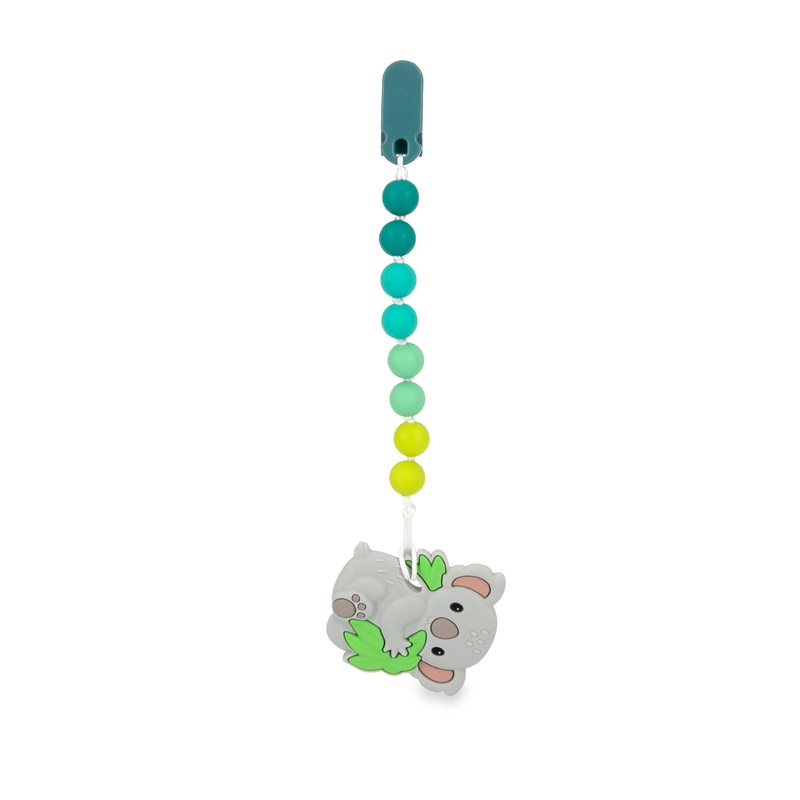 Silicone Teether with Pacifier Clip | Koala
