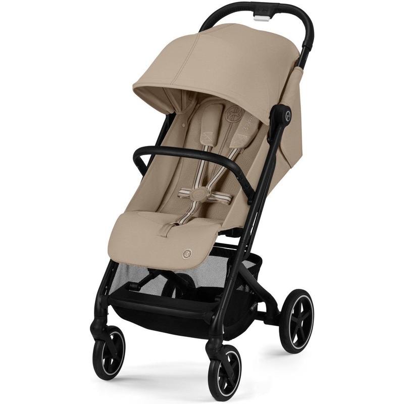 Cybex Beezy 2 Stroller Black Frame with Almond Beige Seat