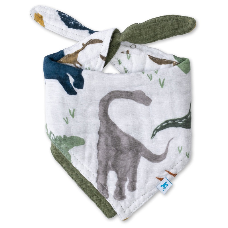 Reversible Bandana Bib Dino Friends
