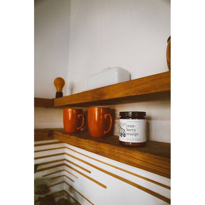 Soy Candle – Cranberry Orange – 9 oz. Holiday Scent