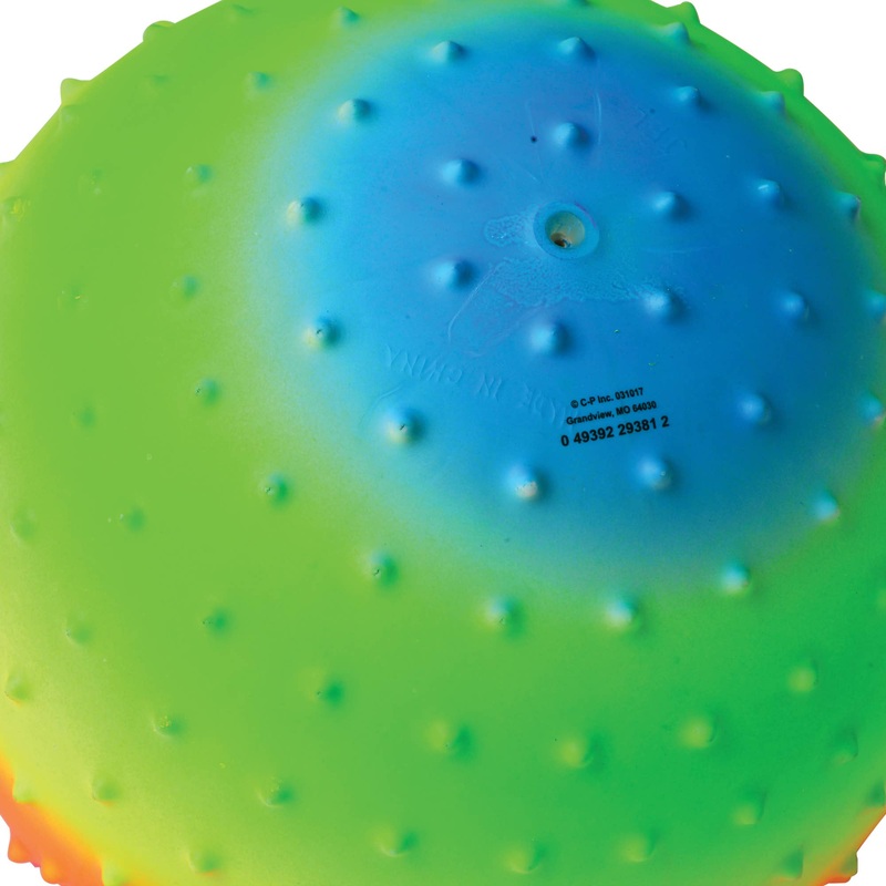 8″ Rainbow Knobby Balls (Individual UPC Polybags)